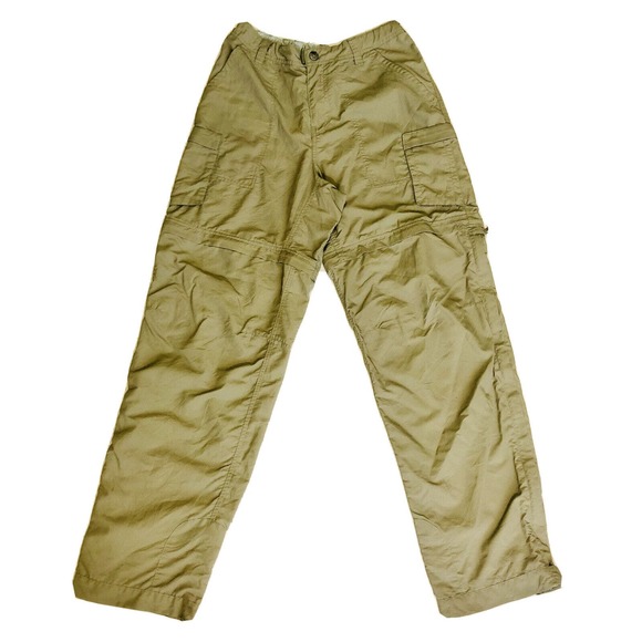 REI Pants - REI Womens Sz 8 Convertible Hiking Trail Nylon Khaki Pants To Shorts W/zipperEUC